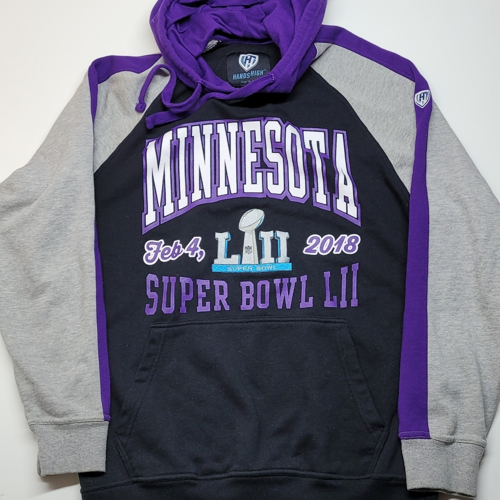 Minnesota 2018 super bowl hoodie men's large